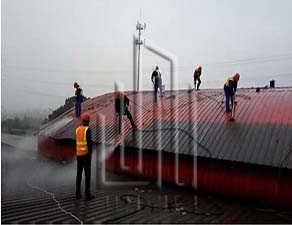 企業廠房彩鋼瓦環保清洗